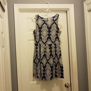 Blue/White Patterned Cotton dress